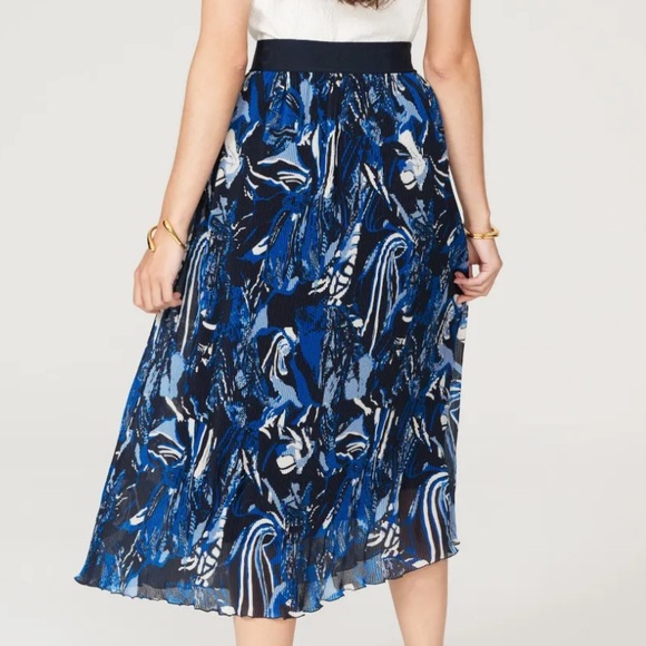 Boss Vapliso Elastic Waist Pleated Chiffon Midi Skirt Size 4 NWT - Picture 5 of 10